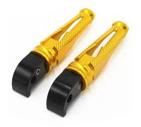 DIQXLGS Per Y&amaha YZF R3 MT03 MT25 R25 R15 Motocicletta CNC Poggiapiedi Passeggero Poggiapiedi Posteriori Pedali Accessori(Oro)