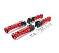 DIQXLGS Per YAMAHA MT-09 MT07 Per Tracer XSR 700 900 FZ1 FZ6 FZ8 YZF R3 MT03 MT25 MT-10 Pedale Anteriore Pilota Poggiapiedi Posteriori Passeggero(ROSSO,1 set)