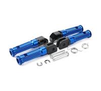 DIQXLGS Per YAMAHA MT-09 MT07 Per Tracer XSR 700 900 FZ1 FZ6 FZ8 YZF R3 MT03 MT25 MT-10 Pedale Anteriore Pilota Poggiapiedi Posteriori Passeggero(Blu,1 set)
