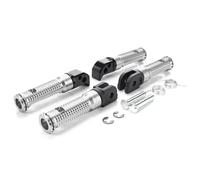 DIQXLGS Per YAMAHA MT-09 MT07 Per Tracer XSR 700 900 FZ1 FZ6 FZ8 YZF R3 MT03 MT25 MT-10 Pedale Anteriore Pilota Poggiapiedi Posteriori Passeggero(Argento,1 set)