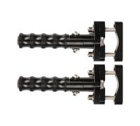 DIQXLGS Per Yamaha TDM 900 FZ07 MT07 FZ09 MT09 FZ1 FZ8 SR400 R6 Poggiapiedi Anteriore Girevole Poggiapiedi Autostradali Pedana Moto 22-28mm(NERO)