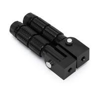 DIQXLGS Pezzo Moto in Alluminio CNC 2 Pezzi M8 Poggiapiedi Universali Pieghevoli per Moto Ciclomotore Pedane Posteriori Set