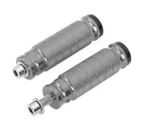 DIQXLGS Piedistalli posteriori moto Universale M8 8mm CNC Pedale posteriore Poggiapiedi(Titanio)