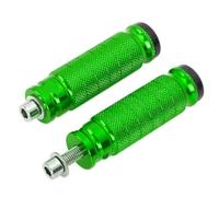 DIQXLGS Piedistalli posteriori moto Universale M8 8mm CNC Pedale posteriore Poggiapiedi(Verde)