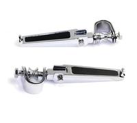 DIQXLGS Pioli Moto 1-1/4" Morsetto A U Poggiapiedi Autostrada Poggiapiedi Per Harley Per Road Per King Per Cafe Per Racer(Argento)