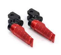 DIQXLGS Poggiagambe Anteriori Moto Regolabili Per CB1000R CB600F CB650F CBF1000 CB125R CBR650F CBR250R MSX125(ROSSO)