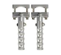 DIQXLGS Poggiapiedi Anteriore Girevole Pioli Autostradali Poggiapiedi Moto 22-28mm Per R1200GS ADV R1250GS F800GS G310GS G650GS(Argento)