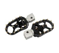 DIQXLGS Poggiapiedi Anteriore Grado Regolabile Poggiapiedi Rotanti Per Indian Per Scout Per Bobber Per Twenty Per Sixty ABS(Argento Oro)