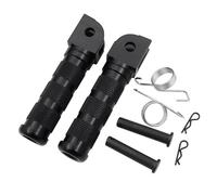 DIQXLGS Poggiapiedi Anteriore In Alluminio Per Moto, Per YAMAHA MT01 MT07 MT09 R15 R25 R3 Per T-MAX FZ1 FZ6 FJ09 Per Tracer TDM 900 XJR(NERO)