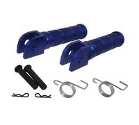 DIQXLGS Poggiapiedi Anteriore In Alluminio Per Moto, Per YAMAHA MT01 MT07 MT09 R15 R25 R3 Per T-MAX FZ1 FZ6 FJ09 Per Tracer TDM 900 XJR(Blu)