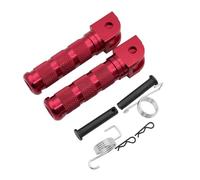 DIQXLGS Poggiapiedi Anteriore In Alluminio Per Moto, Per YAMAHA MT01 MT07 MT09 R15 R25 R3 Per T-MAX FZ1 FZ6 FJ09 Per Tracer TDM 900 XJR(ROSSO)