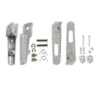 DIQXLGS Poggiapiedi Anteriore Posteriore Per Moto Accessori Pedale Per CBR600RR 2003-2006 Per CBR1000RR 2004-2014(BIANCO,Anteriore posteriore)