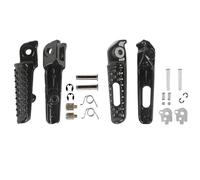 DIQXLGS Poggiapiedi Anteriore Posteriore Per Moto Accessori Pedale Per CBR600RR 2003-2006 Per CBR1000RR 2004-2014(NERO,Anteriore posteriore)