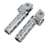 DIQXLGS Poggiapiedi Anteriori Moto CNC Regolabili Per CBR1000RR 600RR CBR500R CBR600F MSX125 CB50R CB500 CB900F(Argento)