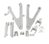 DIQXLGS Poggiapiedi anteriori per moto Supporti poggiapiedi Lega di alluminio Per Y&amaha YZF R1 YZFR1 2002-2003(Argento)