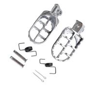 DIQXLGS Poggiapiedi Moto Accessori Per Dirt Pit Bike Per XR50R CRF50 CRF70 CRF80 CRF100F(Argento)