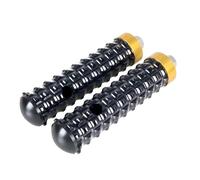 DIQXLGS Poggiapiedi Moto Anteriore Posteriore Pedana Cambio Efficiente Antiscivolo Filettatura Set Pedali Accessori M8 8mm (Black-Gold)