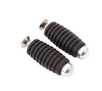 DIQXLGS Poggiapiedi Moto CNC 6mm Poggiapiedi Pedane Pedale Per Yamaha YZF R1 R15 R6 R25 R3 MT03 MT09 MT07 FZ07(Argento)