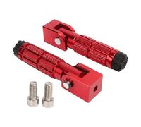 DIQXLGS Poggiapiedi Moto CNC Alluminio Universali Pieghevoli Pedane Posteriori Premium PER ATV UTV Go Kart(ROSSO)