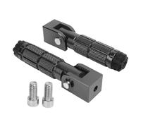 DIQXLGS Poggiapiedi Moto CNC Alluminio Universali Pieghevoli Pedane Posteriori Premium PER ATV UTV Go Kart(NERO)