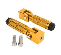 DIQXLGS Poggiapiedi Moto CNC Alluminio Universali Pieghevoli Pedane Posteriori Premium PER ATV UTV Go Kart(Giallo)