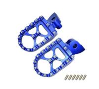 DIQXLGS Poggiapiedi Moto CNC Supporti Pedali Per Y&amaha YZ 65 85 125 250 250F 450F 125X 250X 250FX 450FX WR250F WR450F(Blu)