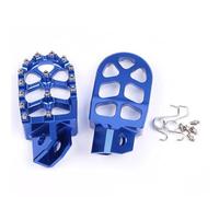 DIQXLGS Poggiapiedi per Moto Poggiapiedi Pedane Pedale Per Y&amaha YZ80 YZ125 YZ250 YZ WR 200 250 500 TTR 90 110 125 250 TTR250(Blu)