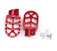 DIQXLGS Poggiapiedi per Moto Poggiapiedi Pedane Pedale Per Y&amaha YZ80 YZ125 YZ250 YZ WR 200 250 500 TTR 90 110 125 250 TTR250(ROSSO)