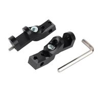 DIQXLGS Poggiapiedi Pilota Regolabile Pedane Passeggero Abbassate Per Moto Per R 1200 1250 GS ADV S1000XR R1150RT K 1600 GT GTL B(NERO)