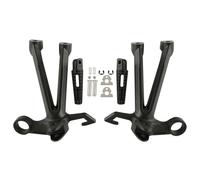 DIQXLGS Poggiapiedi Posteriore Moto Set Pedane Staffa In Alluminio Per Suzuki GSXR 1000 2007 2008 K7 K8(Nero opaco)