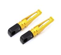 DIQXLGS Poggiapiedi Posteriori Moto in Alluminio CNC Adattatore Pilota Passeggero Per Y&amaha YZF R1 R6 R1M R1S(Oro)