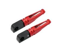 DIQXLGS Poggiapiedi Posteriori Moto in Alluminio CNC Adattatore Pilota Passeggero Per Y&amaha YZF R1 R6 R1M R1S(ROSSO)