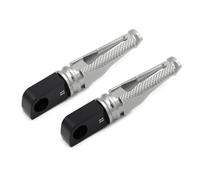 DIQXLGS Poggiapiedi Posteriori Moto in Alluminio CNC Adattatore Pilota Passeggero Per Y&amaha YZF R1 R6 R1M R1S(GRIGIO)