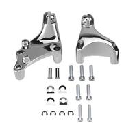 DIQXLGS Poggiapiedi Posteriori Passeggero Puntali Supporto Pedale Per Harley Per Sportster XL1200 Per SuperLow Per Roadster Per Iron 883(Chrome Mount Kit)