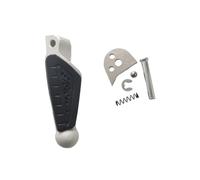 DIQXLGS Poggiapiedi Posteriori Per BENELLI TNT250 TNT300 BN302 TNT600 BN600 BN 600i TNT125 TNT135 STELS 300 STELS 600 Per KEEWAY RKX RK6(Argento,Sinistra)