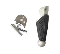 DIQXLGS Poggiapiedi Posteriori Per BENELLI TNT250 TNT300 BN302 TNT600 BN600 BN 600i TNT125 TNT135 STELS 300 STELS 600 Per KEEWAY RKX RK6(Argento,Giusto)