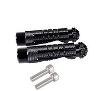 DIQXLGS Poggiapiedi Universale Per Moto Antiscivolo Efficace Rearset Pedane Posteriori Filettatura Set Posteriore (NERO)
