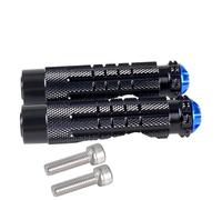 DIQXLGS Poggiapiedi Universale Per Moto Antiscivolo Efficace Rearset Pedane Posteriori Filettatura Set Posteriore (Black-Blue)