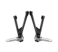 DIQXLGS Pogiapiedi Posteriori Per Moto Nero Cromato Per S1000 S1000R R S1000RR RR 2020 2021 2022(Argento)