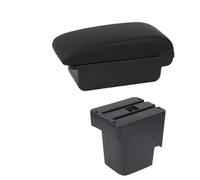DIQXLGS Portabraccio Auto Scatola Di Stoccaggio Accessori Auto Per F&ord Per Focus 2 Portabraccio Per Focus 2 Mk2 2005 2006 2007 2008 2009 2010 2011(B red line 3USB)