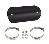 DIQXLGS Protezione Termica Per Tubo Di Scarico Centrale Anteriore Per Moto Fascette In Acciaio Inox Fissaggio Fisso Isolamento Antiscottatura(Stile B)