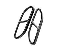 DIQXLGS Rivestimento Per Tubo Di Scarico Posteriore Per Auto Copertura In Metallo Per Mercedes Per Benz Classe S W223 2018-2023 Accessori Auto(NERO)