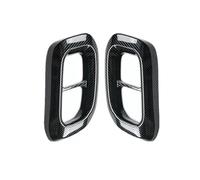 DIQXLGS Rivestimento Terminale Di Scarico Per Auto In Plastica ABS Per Mercedes Per Benz GLC GLE GLS W167 W253 2020 2021 2022 2023 2024(Trama in fibra di carbonio)