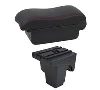 DIQXLGS Scatola Bracciolo Auto Per F&ord Per Focus 3 Mk3 2011 2012 2013 2014 2015 2016 2017 2018 2019 2020 Bracciolo Console Centrale Vano(B2 Linea Rossa)