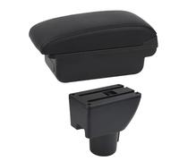 DIQXLGS Scatola Bracciolo Auto Per Hyundai Per GETZ Bracciolo Auto Scatola Di Stoccaggio Centrale Dettagli Interni Accessori Auto USB(B1 Linea Nera)