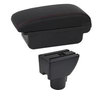 DIQXLGS Scatola Bracciolo Auto Per Hyundai Per GETZ Bracciolo Auto Scatola Di Stoccaggio Centrale Dettagli Interni Accessori Auto USB(C1 Linea Rossa)