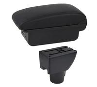 DIQXLGS Scatola Bracciolo Auto Per Hyundai Per GETZ Bracciolo Auto Scatola Di Stoccaggio Centrale Dettagli Interni Accessori Auto USB(C1 Linea nera)