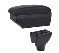 DIQXLGS Scatola Bracciolo Auto Per Hyundai Per GETZ Bracciolo Auto Scatola Di Stoccaggio Centrale Dettagli Interni Accessori Auto USB(E1 Linea Nera)