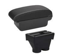 DIQXLGS Scatola Bracciolo Portariviste Accessori Auto Pezzi Di Retrofit Dettagli Interni Porta Auto Portacenere Per Peugeot 208 2012-2018(C3 Nero bianco SENZA USB)