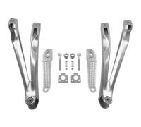 DIQXLGS Set Staffe Poggiapiedi Posteriori Moto Per Yamaha YZF R1 YZFR1 2004 2005 2006 2007 2008(Argento)